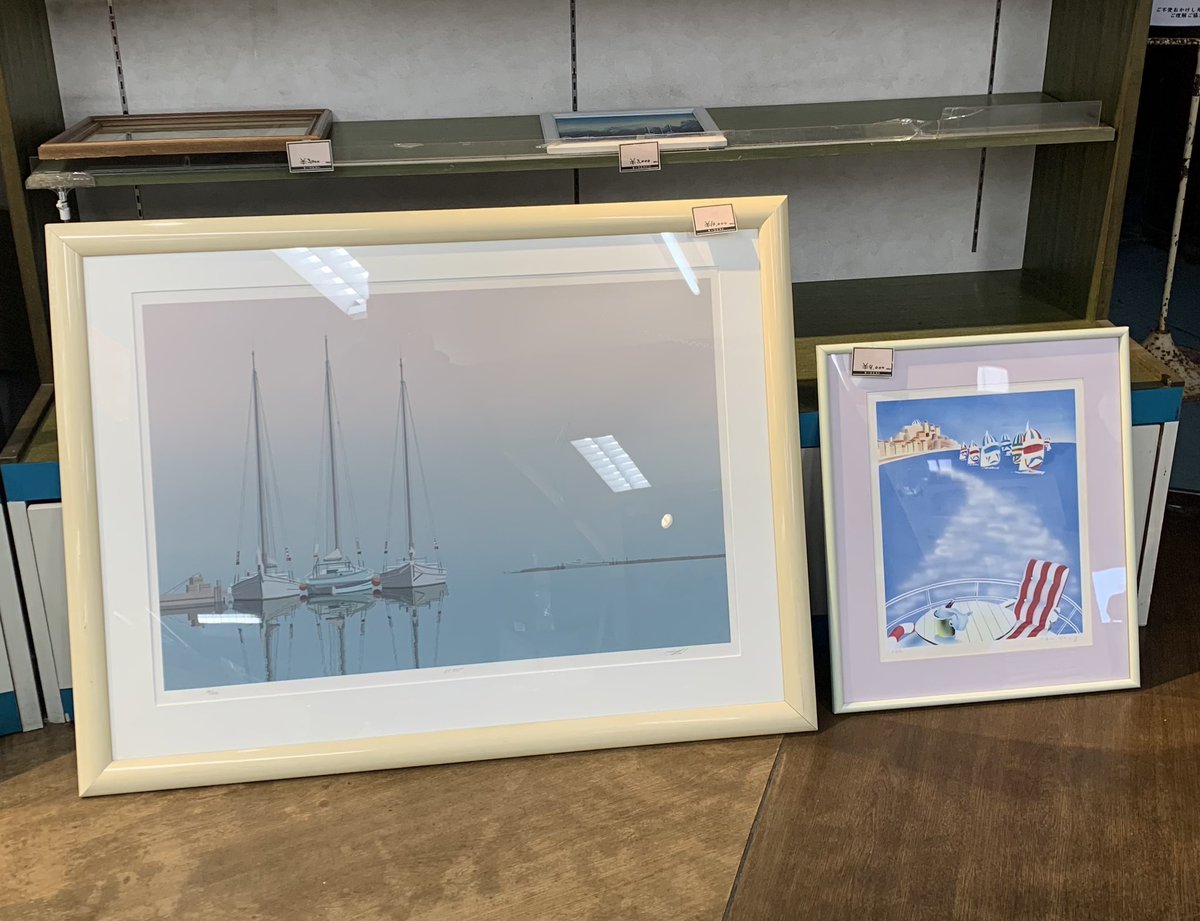 nfcnt10's tweet photo. 日本海フィッシャーマンズケープ　キーウエストセラー１５です。
海にまつわる絵画、リトグラフ　特価にて放出中。
明日1月14日で、道の駅移行準備の為閉店します。
ご来店お待ちしています。
#柏崎
#道の駅準備
#さよならセール https://t.co/w8yUikWBTa