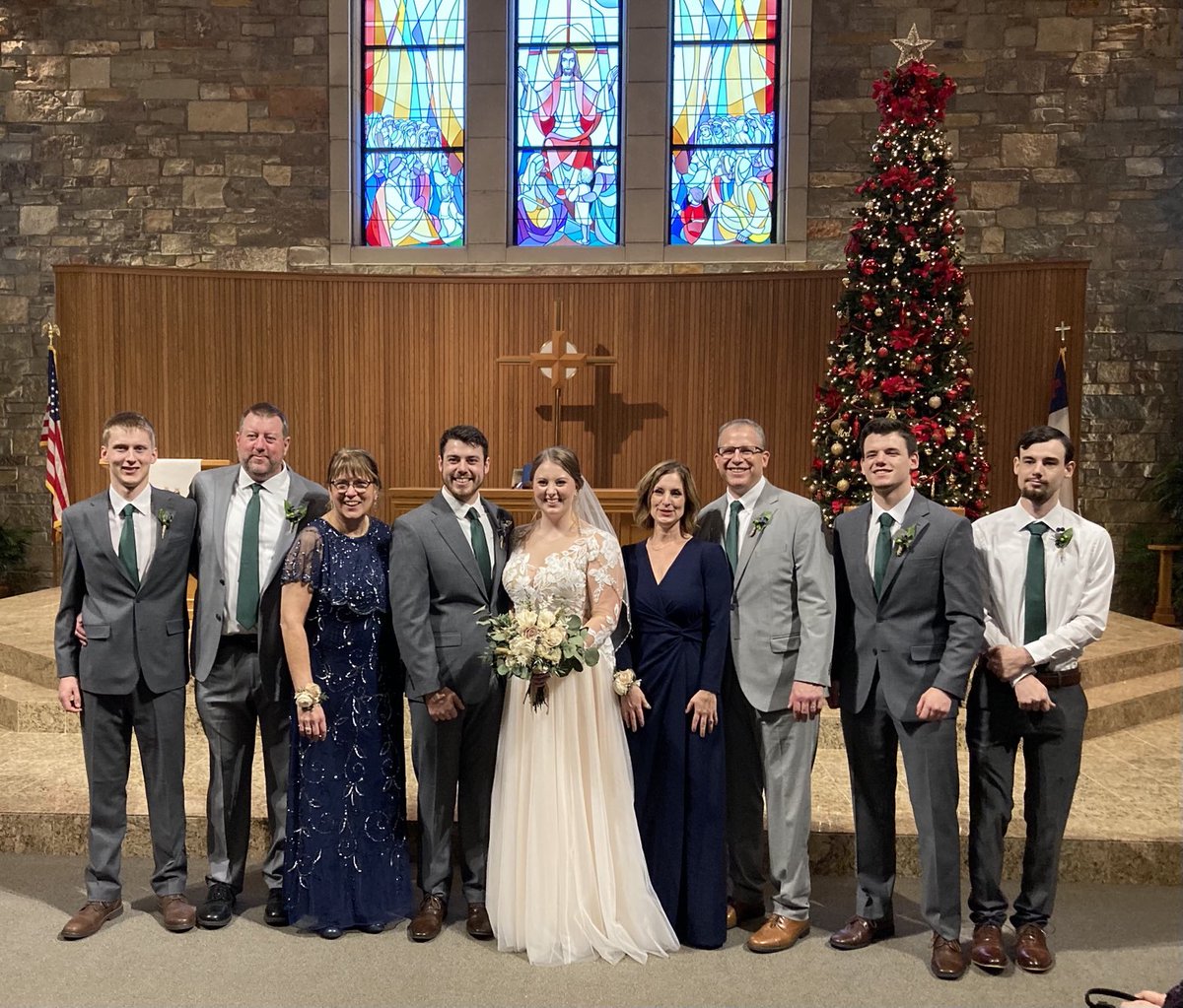 RevShevWLC's tweet photo. Best Thing Today, Jan 12: The winter storm added a little extra excitement, but I was honored to be a part of John & Berkley’s wedding day! #itsagreatdayforawhitewedding #whenJesusisyourmoreyouwillbemerrier #greattacosgreatparty #table15 #besafeouttheretonightfriends https://t.co/hODimD80MN