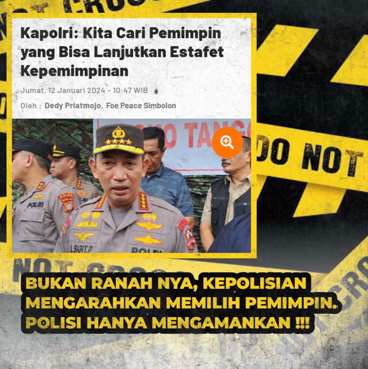 Kalau memang udah kegatalan pengen ikut berpolitik, maka baiknya mundur dari jabatanmu dan lepaskan dinasmu.

Jangan merusak nama baik institusi!!

#AsalBukanPrabowo