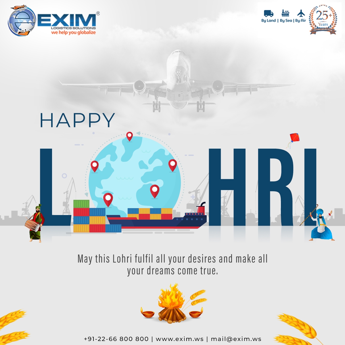 eximtranstrade's tweet photo. 𝙀𝙭𝙞𝙢 𝙬𝙞𝙨𝙝𝙚𝙨 𝙮𝙤𝙪 𝙖𝙡𝙡 𝙖 𝙫𝙚𝙧𝙮 𝙃𝙖𝙥𝙥𝙮 𝙇𝙤𝙝𝙧𝙞. May you have a lavish celebration of Lohri with your family while we keep supporting you to achieve your strategic business goals.
#GoGlobalExim #Lohri#bonfireofpurity#happylohri #Lohrispecial #Indianfestival https://t.co/TvOdqZXR56