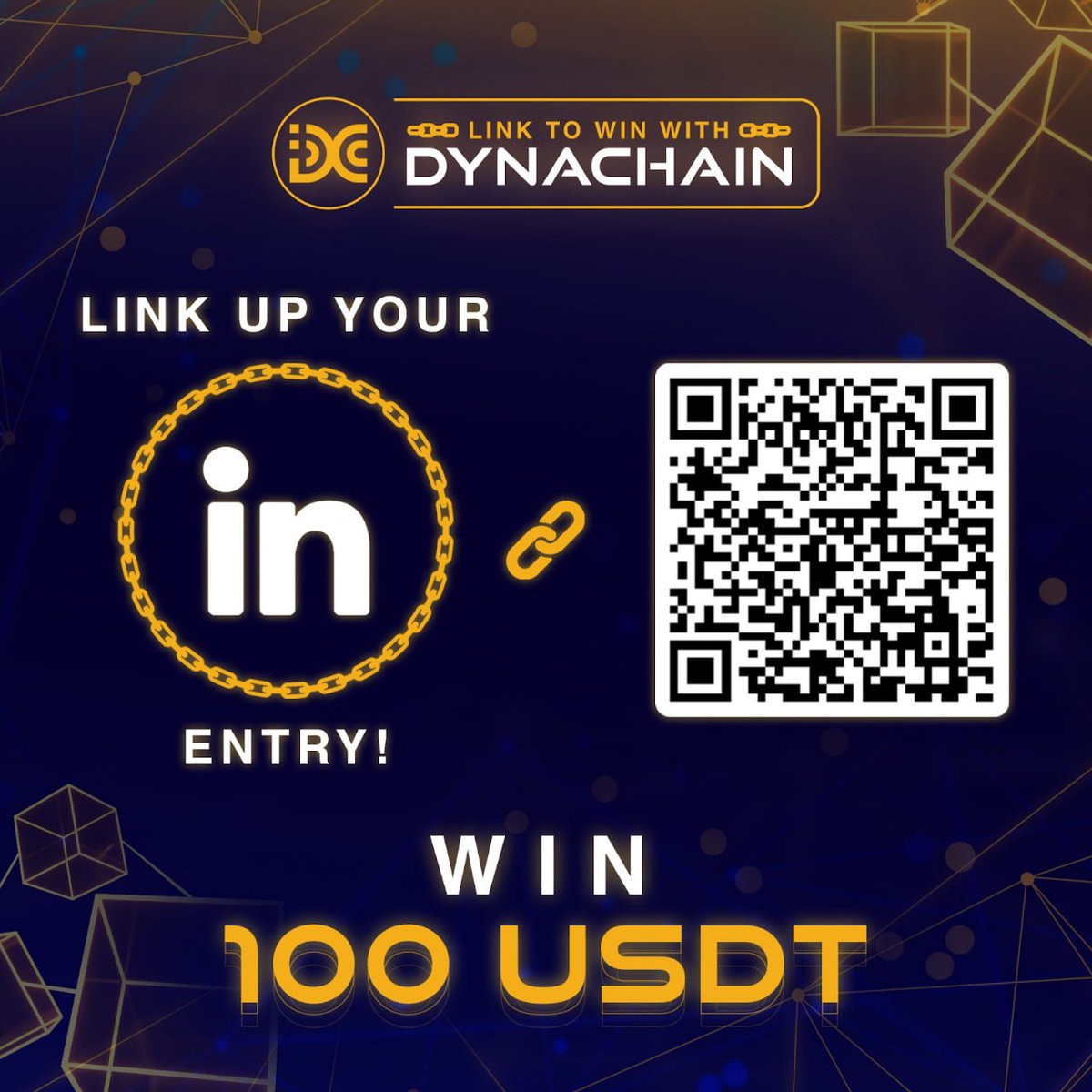 Dynachain's tweet photo. LinkedIn Opportunity! 🔗🚀

🌐 Join DynaChain's "Link-to-Win" Gleam Campaign, complete tasks, and stand a chance to win $100 USDT. 

link up now! 💡🔗 
#Gleam 👉https://t.co/zWTh7KvxG6  

#DynaChainLinkToWin #LinkedIn #Airdrop 💼💰 https://t.co/Vi0P8ZhkUh
