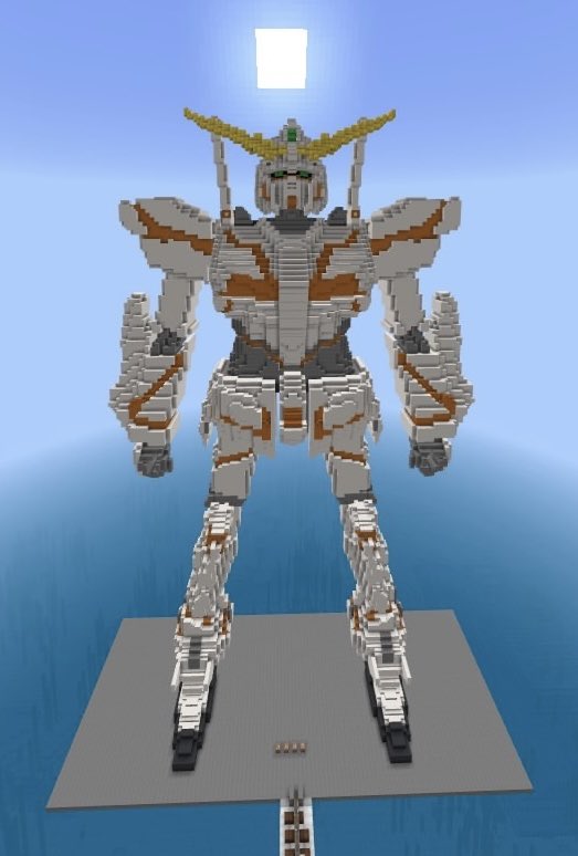 wotefuki_'s tweet photo. ユニコーンガンダム完成！
 #マイクラ #ユニコーンガンダム https://t.co/47n5Bcp2cn