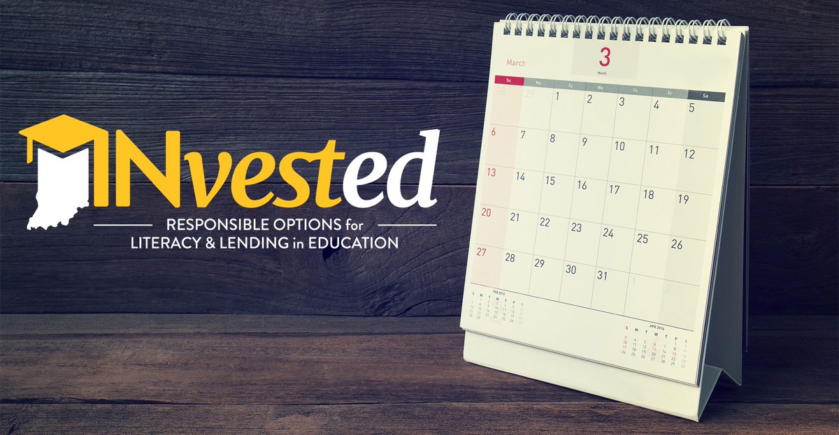 Wondering where INvestEd will be helping with #FinancialAid advising &amp; #college &amp; career planning? The list is here --> Investedindiana.org/event-calendar/