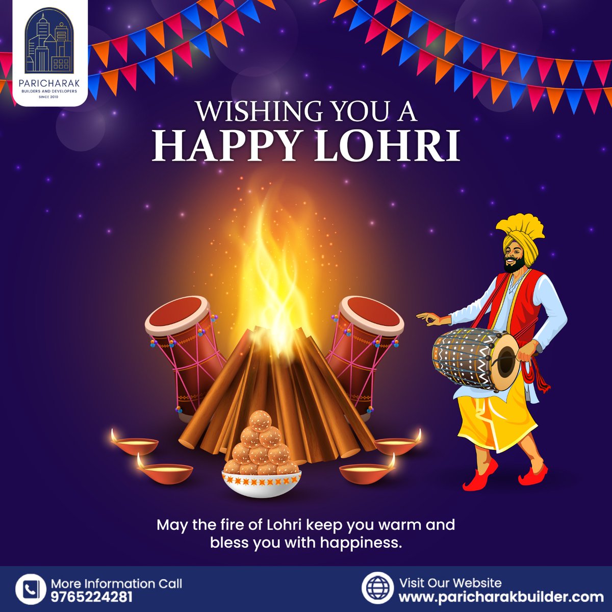 Paricharakbuild's tweet photo. Embracing the warmth of #Lohri fires, spreading #joy and #happiness in every flicker.
.
.
.
#ParicharakBuilders #lohrifestival #lohricelebration #HappyLohri #HappyLohri2024 #festivevibes #celebrationtime #festival #folkfestival #लोहड़ी https://t.co/WrsZuFti1Y