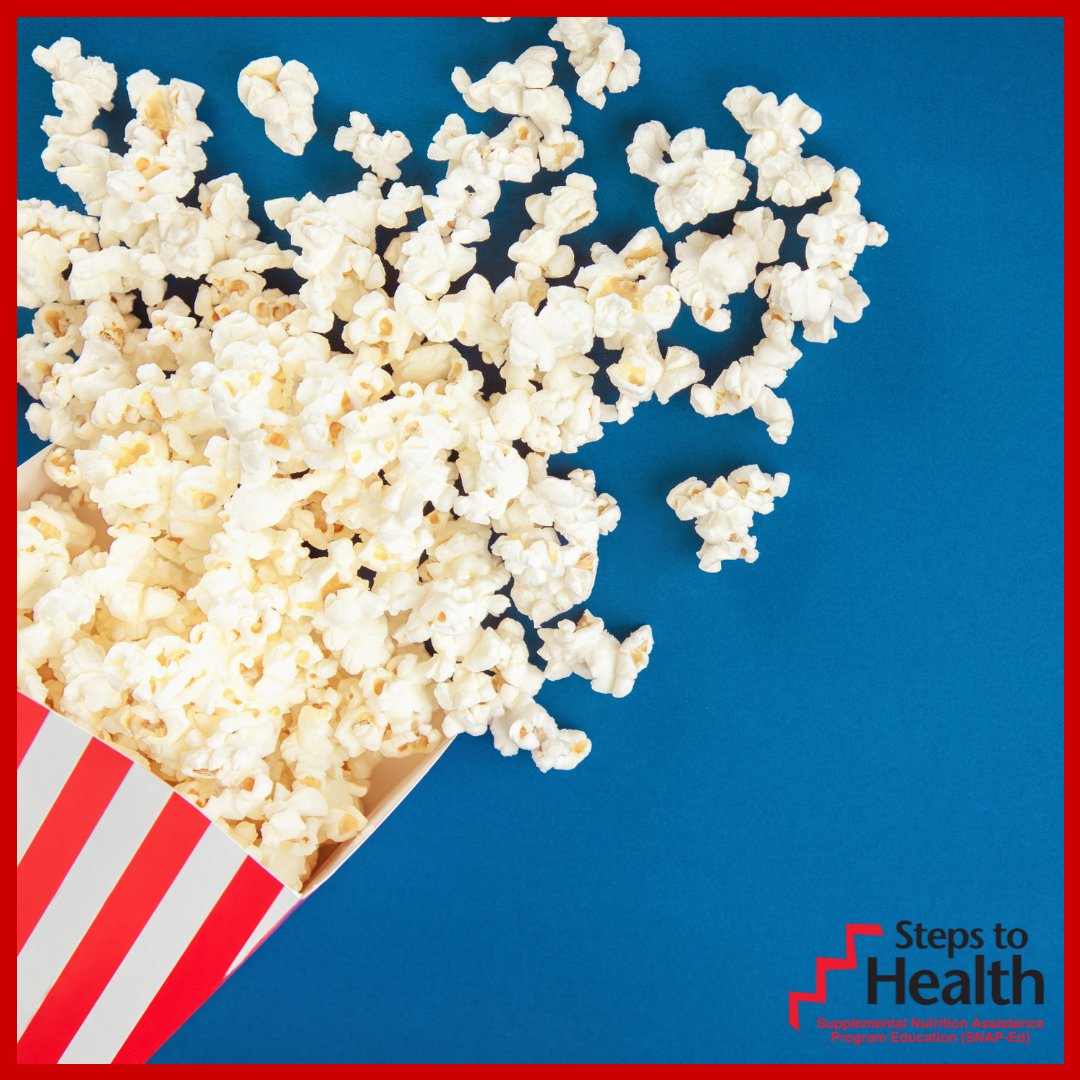 🍿🎉 It's time to pop, crunch, and celebrate! Happy #NationalPopcornDay! When snack time approaches, try pairing popcorn with other fruits and vegetables that compliment the taste of popcorn. What’s your favorite way to eat popcorn? 🍿