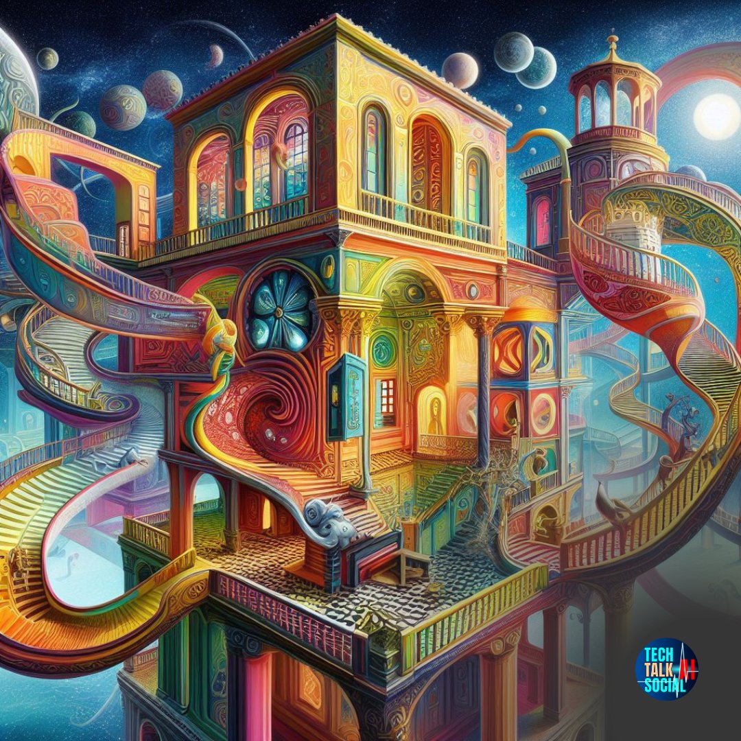 TechTalkSoclAi's tweet photo. AI-generated Image, Dream Infinity House,
@TechTalkSoclAi
https://t.co/GBgnudhbUA
#aiart #midjourney #dalle3 #leonardoaiart #stablediffusionart #omar379 #infinityhouse #aiartist #aiartdaily #imagination #space #dream #trending #surreal #colorful #perspective #galaxy #sky https://t.co/KBMaUA2HsU