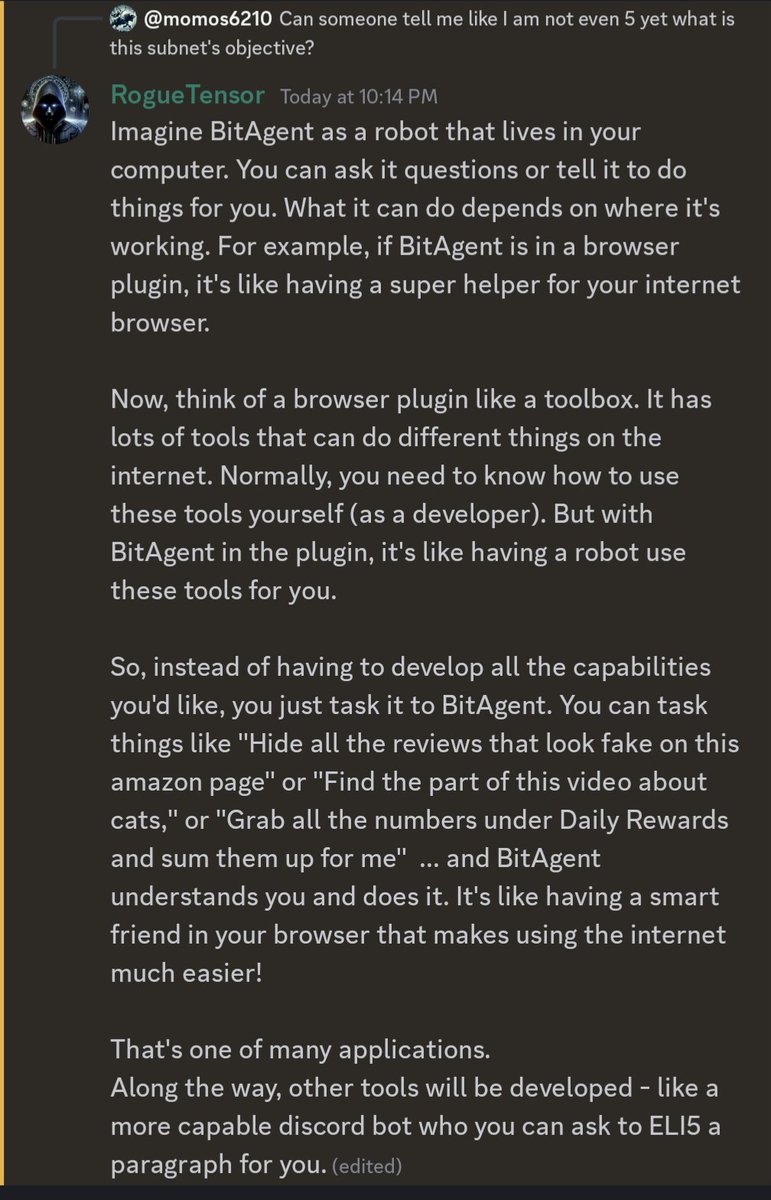 richdotca's tweet photo. I predict we will soon see some crazy useful #AI #SmartAgents being built on $TAO Subnet 20. #BitAgent. https://t.co/aefomTja8z