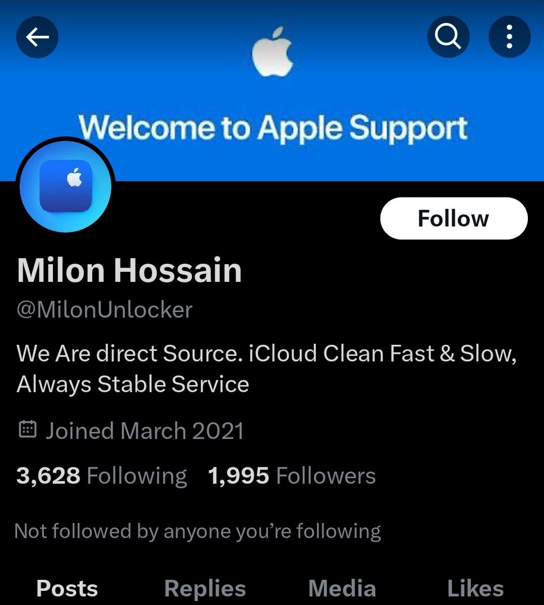 IanNTam's tweet photo. @MilonUnlocker This is the real scammer, after stealing my friend's money $55!!! Fucking bangladesh scammer!!! https://t.co/JACSb4gLCR