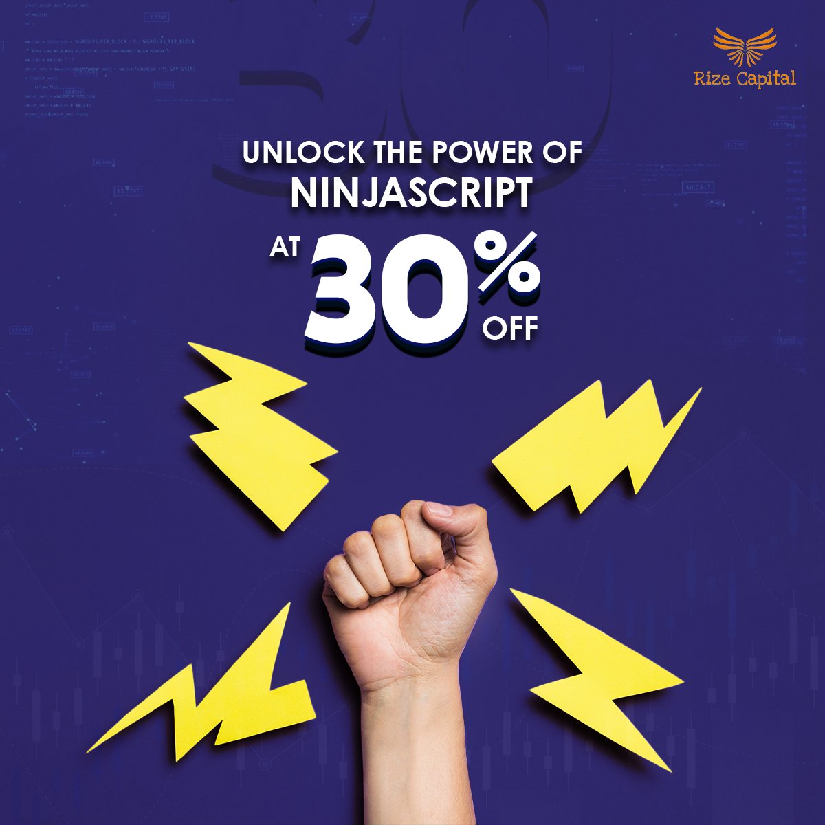 Level up your trading expertise with our Advanced NinjaScript Mastery course at a whopping 30% off! Don't wait. Seize this special offer now.  For More Information Go To, Our Website: rizecap.com/training-cours… #NinjaTrader #NinjaScript #RizeCapital #course #advancelevel