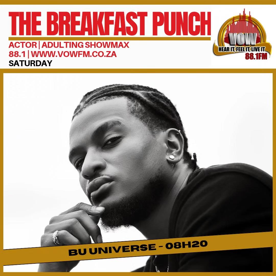 vow_881's tweet photo. #BreakfastPunch | ๐ฅ
Welcome to the Weekend ๐
@Thabile_TTO takes it to the ๐with Actor & Star of the saucy Hit Show #AdultingShowmax ๐ The Talented @bu_universe from 8H15 ๐
Letโs TakeOver๐
โข
๐ฒ: 074 577 9461
LIVE 7AM-9AM
๐ป: 88.1 | https://t.co/xfVRyYfFgT https://t.co/uLioIWy5Z7
