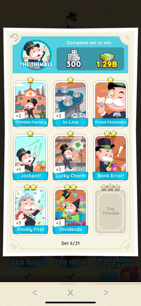 crystvII's tweet photo. wtt on monopoly go

want: the thimble
dm / reply with what you need

#MonopolyGo #MonopolyGoTrade https://t.co/BBGcgcZUPh