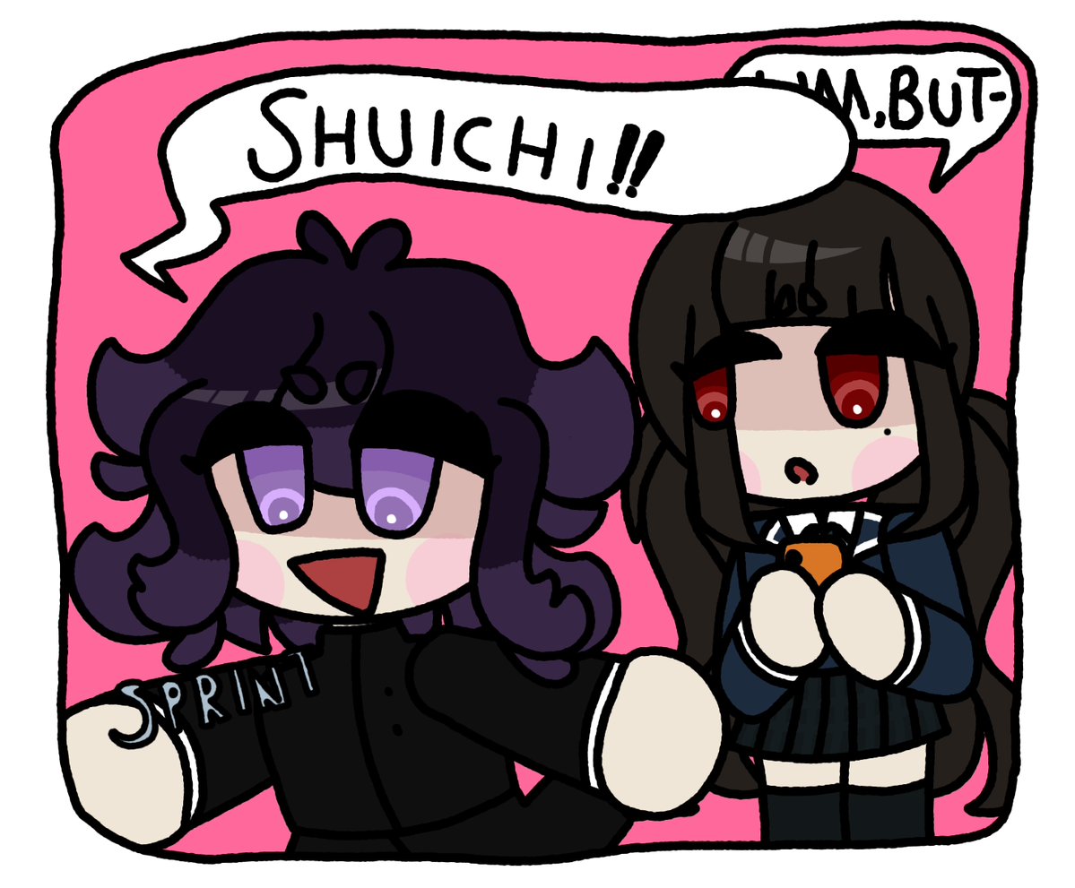 BoredBlossom's tweet image. Shuichi! watch out!- *CRASH*

....

Oh no

#kagebon #saiouma #pregameshuichi #pregamekokichi #oumasai #pregamemaki #comic #danganronpav3