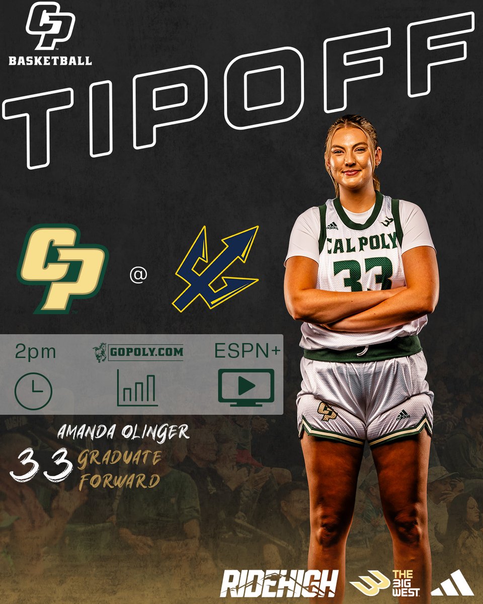 CalPolyWBB's tweet photo. Stangs ready to run wild today!

🆚 UC San Diego
📍 La Jolla, CA
⏰ 2pm
📺 https://t.co/y1smE10FVz
📊 https://t.co/kPkEZxeCYC

#RideHigh https://t.co/DX8EAjF7SH