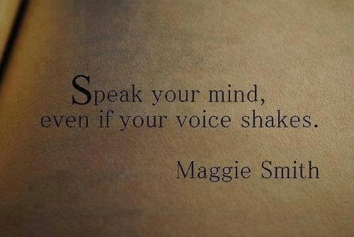 RT @RomanJancic 'Speak Your Mind..' #quote #leadership #inspiration #motivation #quotes #ThinkBIGSundayWithMarsha RT @10MillionMiler @ADevotedYogi