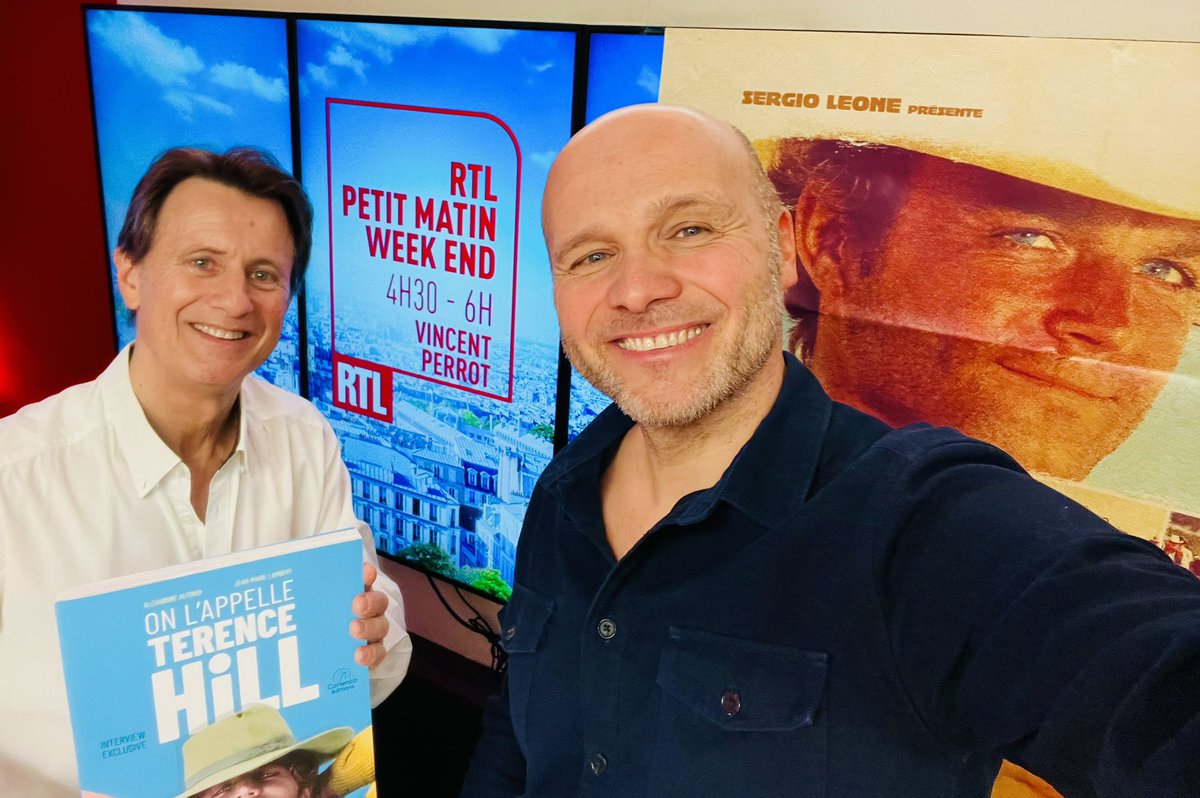 Rendez-vous ce dimanche sur <a href="/RTLFrance/">RTL France</a> dans l’émission de Vincent Perrot, un passionné de cinéma, afin de parler de la carrière de Terence Hill, de la ressortie en salles de #MonNomEstPersonne et du livre « On l’appelle Terence Hill ».