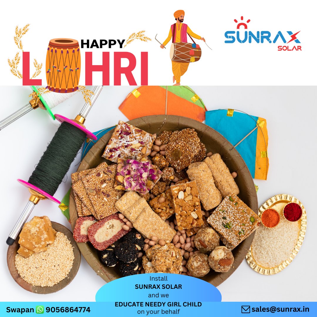 SunraxGroup's tweet photo. Wishing you a radiant and joyous Lohri filled with the warmth of the sun! May this festival bring prosperity and brightness to your life. Happy Lohri from all of us at Sunrax Solar!
#lohricelebration
#lohrifestival
#solar
#solarpower
#SolarEPC
#solarpanels
#solarsystem https://t.co/yrlFNl3Bxl