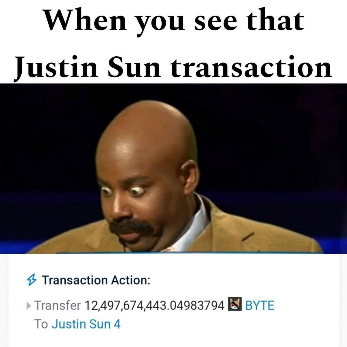 One day ago, Tron founder Justin Sun transferred $80,000 worth of $BYTE from Poloniex to his wallet named "Justin Sun 4."

It is currently worth over $200,000