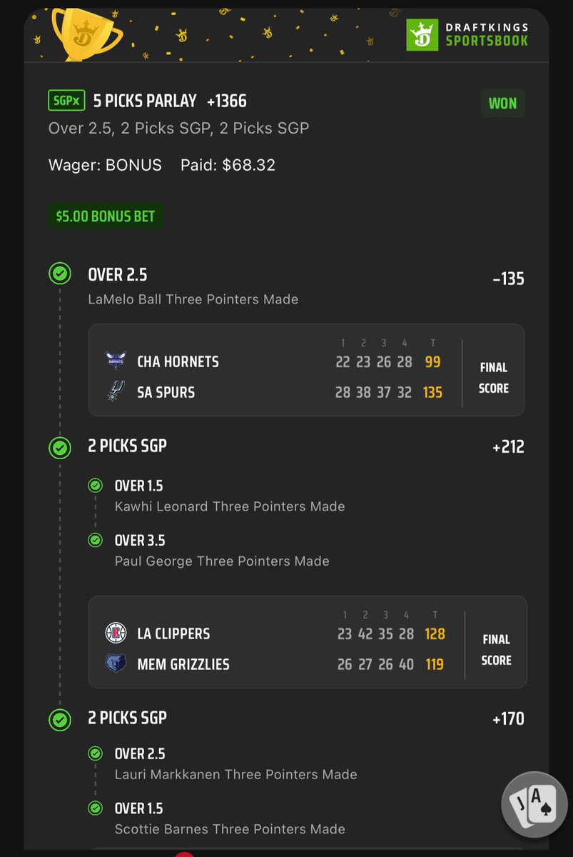 NaesSports's tweet photo. CASHED! 🤑 🏆

✅ +2049
✅ +1366
✅ +793

#GamblingX #GamblingTwitter #SportsBettor #SportsBetting #DraftKings  #FanDuel #PrizePicks  #basketball #espnbet #nba https://t.co/Eswwg9pouN