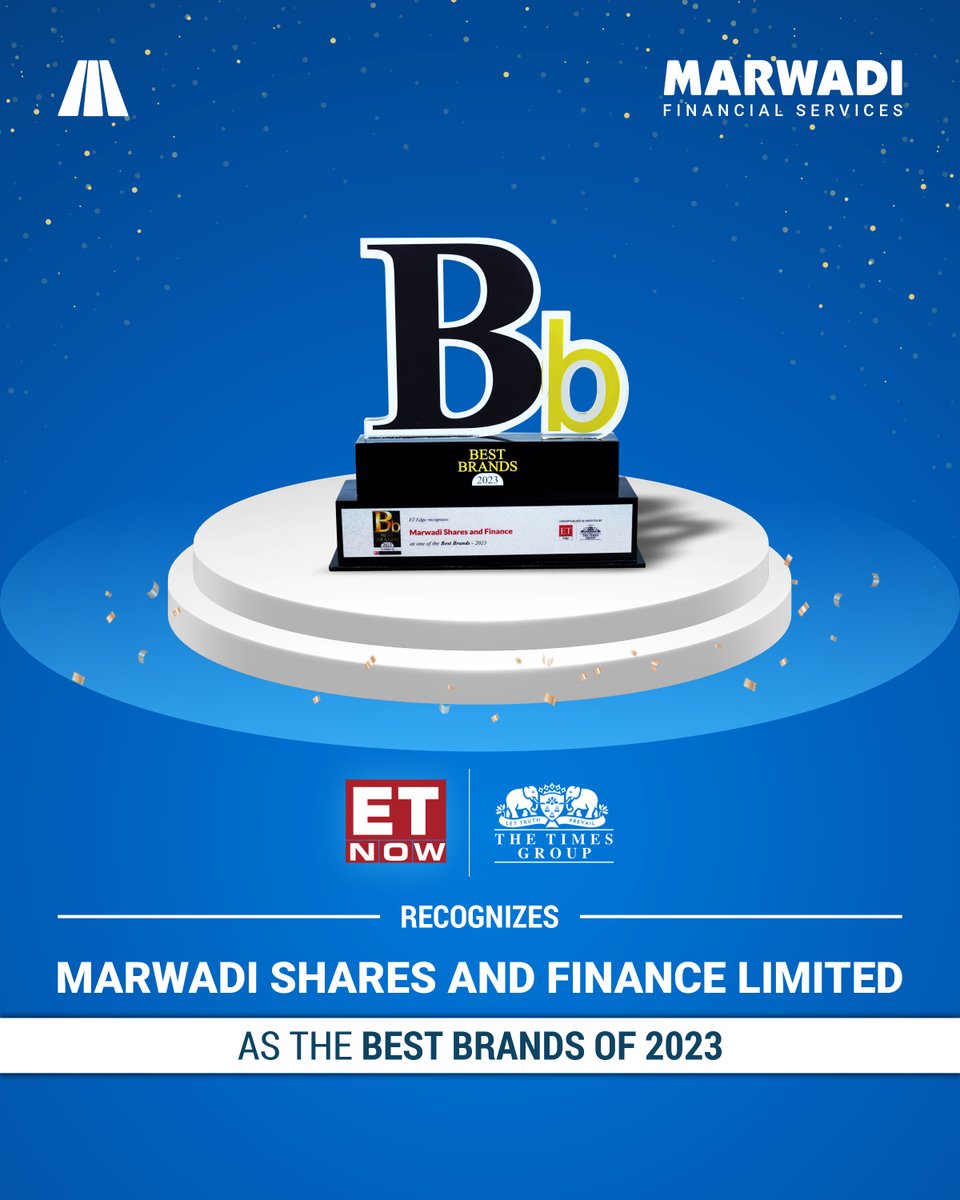 MarwadiHQ's tweet photo. We feel Grateful &amp; Honoured to be crowned as THE BEST BRANDS OF 2023! 🎉 
Thank you for believing in us. This achievement reflects our team's dedication to quality, innovation, and customer satisfaction.

#bestbrands2023 #MSFLSuccess #MSFLProud #financialserviceprovider #MSFL https://t.co/fNFMMnHVDy