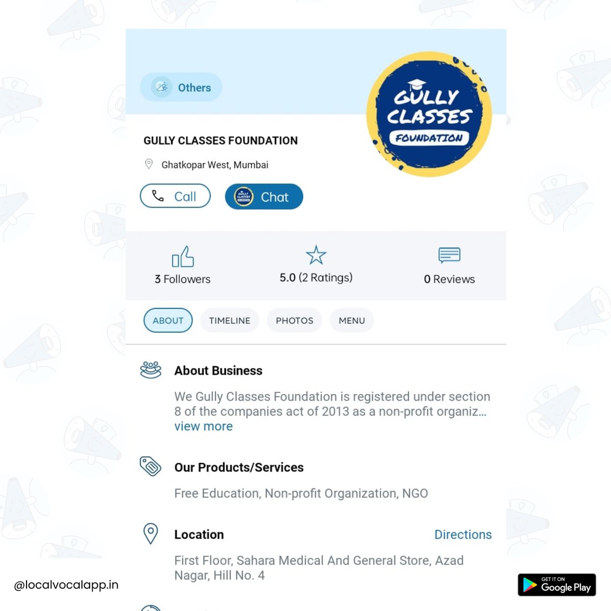 LocalVocalApp's tweet image. 🌟 Celebrating the brilliance of Gully Classes Foundation's young minds on LocalVocal!🎉
👏🏻Applauding their achievements and spreading joy 🌈
Let's nurture these stars
localvocalapp.in/get-app
for a brighter future🚀
#GullyClassesFoundation #LocalVocal #YoungAchievers #Trending