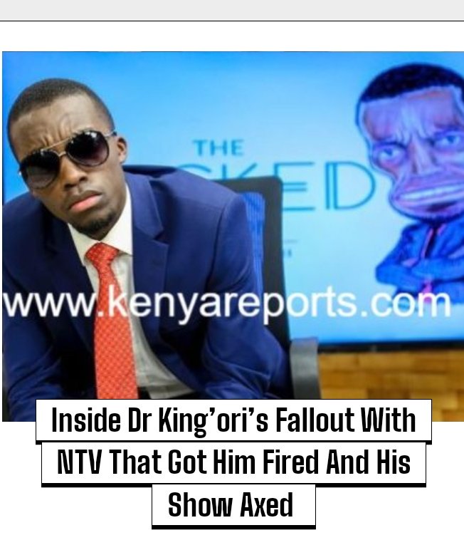 thekenyareports's tweet photo. #image_title

Felix Omondi aka Dr King’ori announced end of The Wicked Edition on NTV without stating real reason for his exit.

In his announcement, Dr King’ori said January 12, 2024, as the last day The Wicked Edition was airing on NTV after seven years that the show had been running on the station.

“Welcome to the last edition of The Wicked Edition on NTV Kenya airing tonight (7:30pm) Friday the 12th of January. It has been 7 transformative years and over 300 unforgettable episodes on TV and over 70 million views on YouTube making ‘The Wicked Edition’ the longest running satire show on Kenyan television,” Dr King’ori said.

Dr King’ori however did not reveal the reason why he suddenly exited NTV despite his show having favorable ratings from viewers.

“We extend our heartfelt gratitude towards NTV Kenya for being our nurturing home – a platform where creative was met with opportunity. To every member of the creative team, crew and every guest on each episode your passion and talent have been the cornerstone of our success. Your dedication shone through each episode of The Wicked Edition that we have shared with the world,” Dr King’ori said.