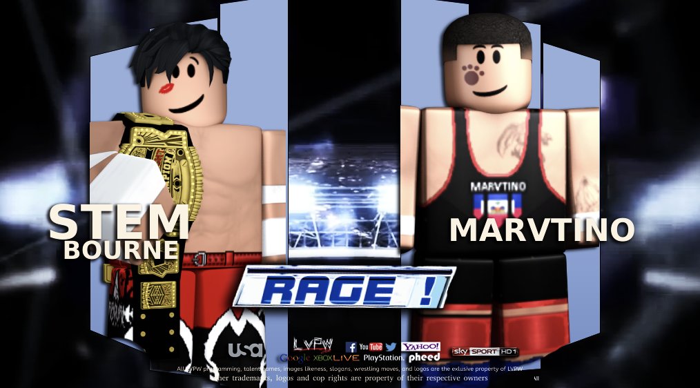 LVPWROBLOX's tweet photo. More Matches Included on #RAGE
- Cruiserweight Champion #StemBourne takes on #Marvtino
- World Heavyweight Champion #DeezAngle in ACTION!
- Lionheart Trophy Round 2 Match 1 | #AshCargill vs 1/2 TTC #EDGE!
- Lionheart Trophy Round 2 Match 2| #MikeMorton vs #AscendedLuchi https://t.co/NmznU3j9ks