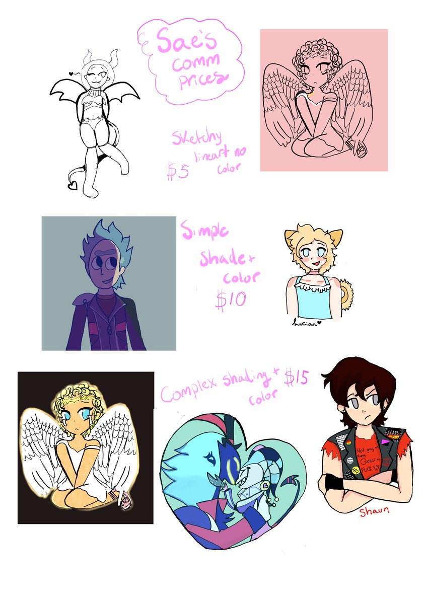 ProblematicPri4's tweet photo. Saes new pinned!
Comm prices Writting &amp; Art
Blocklist document
https://t.co/oyVt8ew5fE https://t.co/rgW1mOsMt3