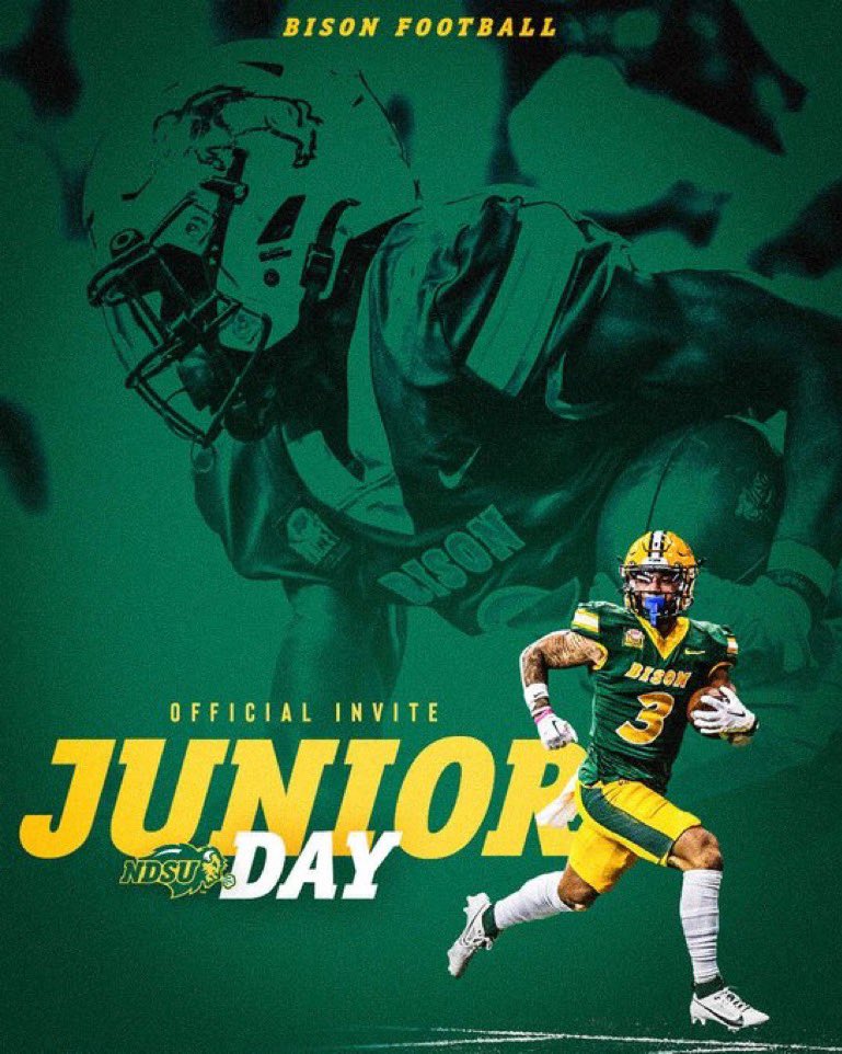 Thanks for the Junior Day invite <a href="/CoachRHedberg/">Randy Hedberg</a>!!! <a href="/NDSUfootball/">NDSU Football</a>