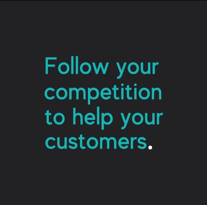 Following the competition is one of the most beneficial things you can do.

You can learn. What to do? What not to do?
If you follow the competition to help your customers.

Grow up by Infinite.

#marketingagency #marketingtips #businesscompetition #digiinfinite #growuptoinfinite