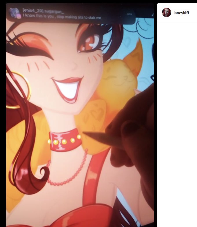 laneykiffsteals's tweet photo. ‼️THIS JUST IN‼️
@laneykiffdraws caught in 4K on live revealing one of her new alt accounts she uses to stalk her victims. Truly obsessed and sick in the head. Get help💖 #laneykiffdraws #delaneysart #laneykiffsteals https://t.co/9oQBfT8lv5