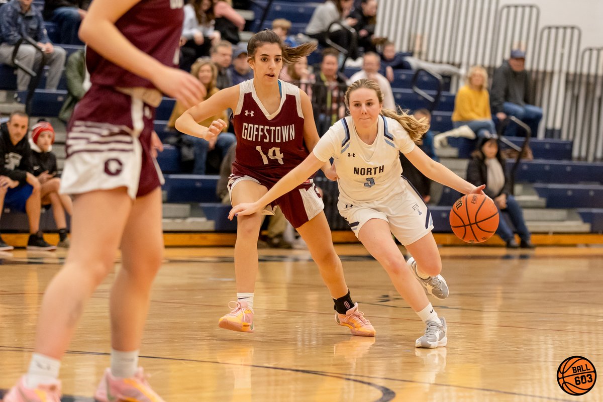 The Goffstown girls went on the road and defeated Nashua North, 41-33, on Friday night.

Check out the full photo gallery by Dave Beliveau... ball603.com/2024/01/13/gof…