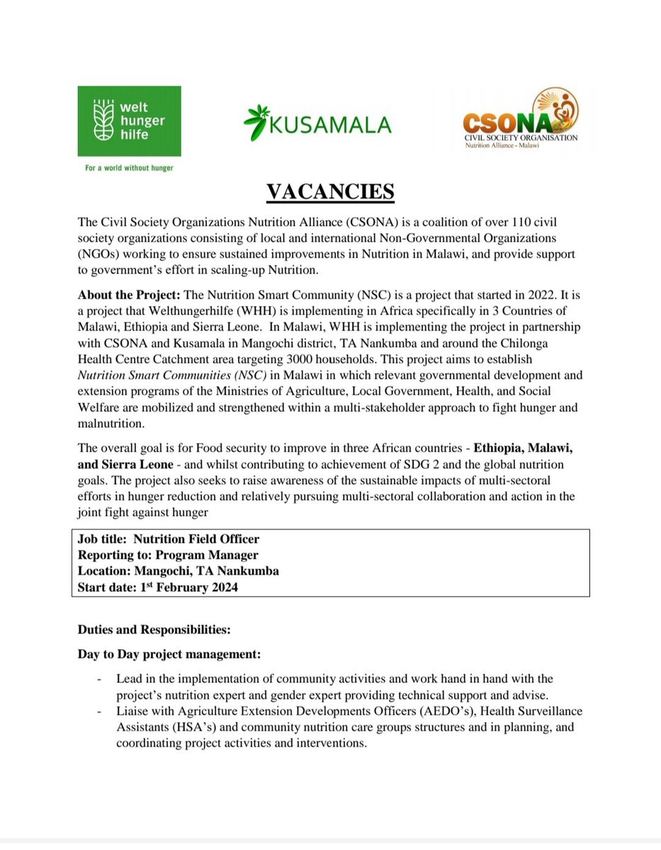 CSONA Malawi (SUN CSN) tweet media