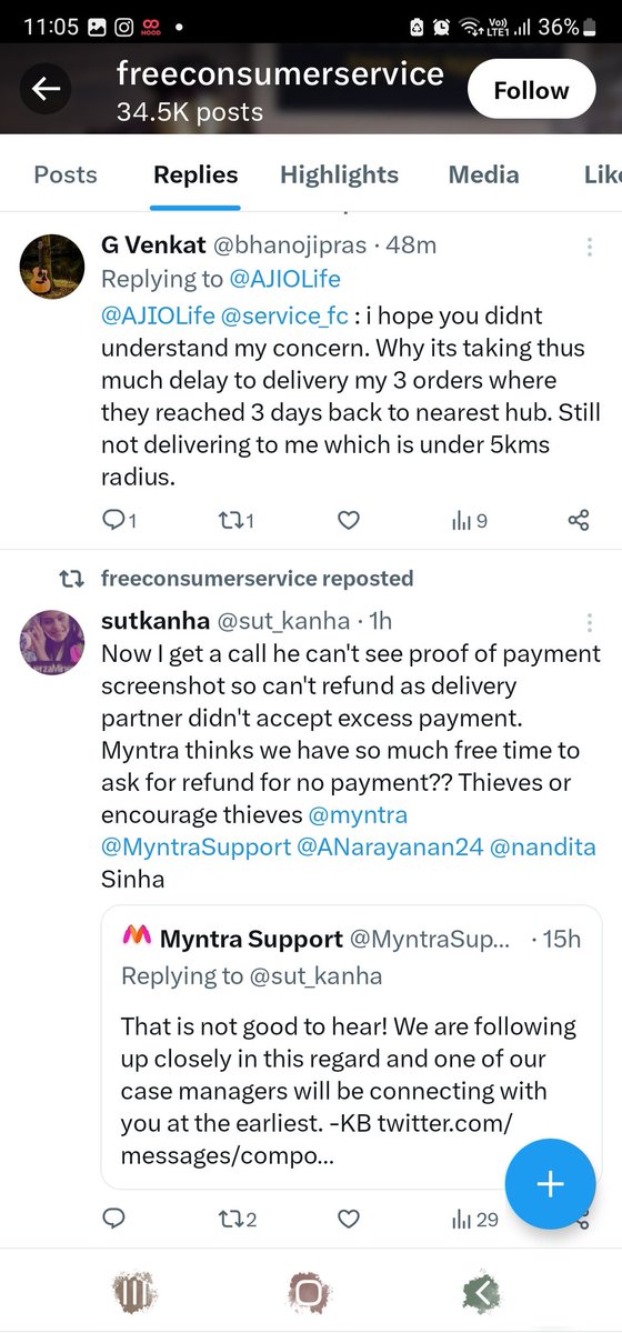 23_Shailja's tweet photo. @MyntraSupport @myntra @_Kalyan_K @ANarayanan24 this is it..You are making fool of customers. Please refund my ₹16000 or just exchange the product. Dont play with our emotions, time and money.
#exchangeorrefund #myntraisfraud 
Just look at this how you guyz are making fool of us https://t.co/oa6xntcz0K