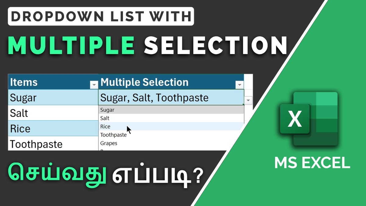 EndlessKnowled1's tweet photo. How to Create Multiple Selection Drop-Down Lists in Excel https://t.co/cGtQVH3LnH https://t.co/CXv4Itrbyp
