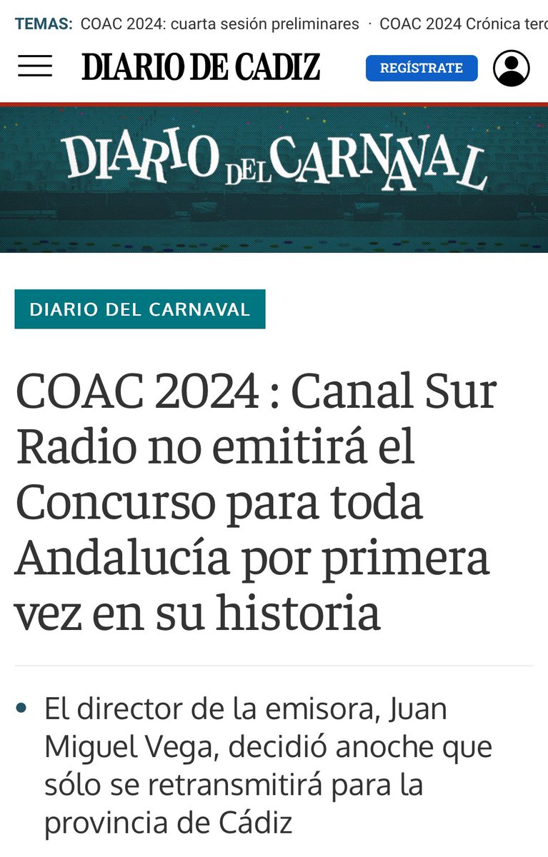 JoseleAguilar's tweet photo. ❌❌Ingenuo de mi, que pensaba que lo de la “censura del Carnaval” era cosa del pasado y la dictadura‼️

🔹Pues no, el “moderado” .@JuanMa_Moreno está dispuesto a intentar silenciar los Martínez Ares y a los Anonymus

🎉🥳Así que no se lo pierdan👇 https://t.co/aoY7PR6TBD