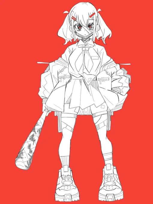 線画完成 