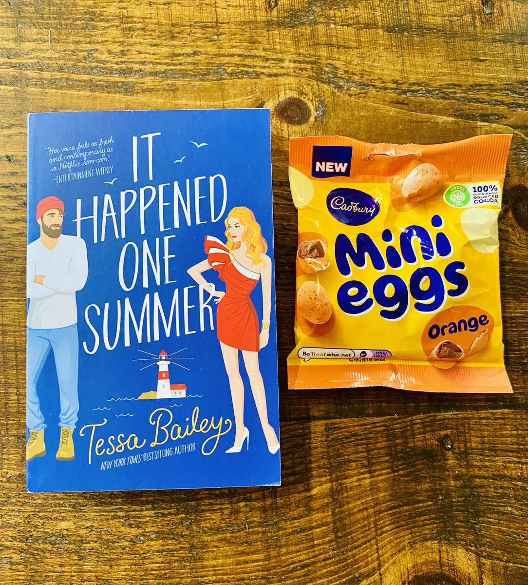 Happy Saturday! Here is a new giveaway on a sunny weekend. Win a copy of It Happened One Summer and a packet of orange mini eggs. Repost &amp; follow to enter. UK only. Closes 15/01/23 at 11.59pm.