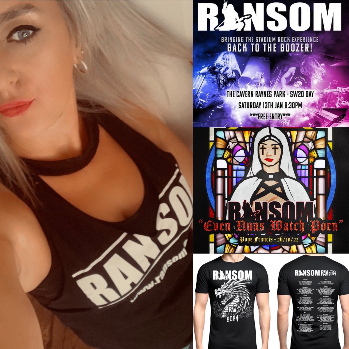 ginalinstead1's tweet image. Eye spy with my little eye something beginning with R…. Ransom’s first gig of the year at the Cavern, the Release of a new song, some Rawsome T’shirts to be won, and a bit of a Reunion, it’s gonna be Rockin!! 👀💋🤘🏼🙏🏻🐲♥️🎉
youtu.be/nEJ8E_9yYl4?si…
@Ransom48661914