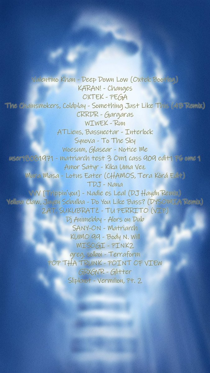 Dog404_'s tweet photo. https://t.co/r8ZJmxJmtC
NEW MIX - BASSACRE (00:45:51)
🫂🫂🫂 https://t.co/dSKFllpSmN
