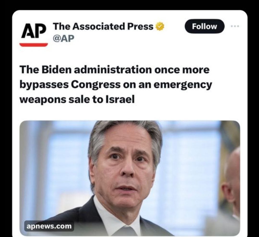 More illegal arms trading by the usual suspects in power. The Brandon administration is not working for the people who pay for everything with taxes. They're strictly working for Israhell. Look at his cabinet and the people around him. I bet they all have dual Israeli passports.