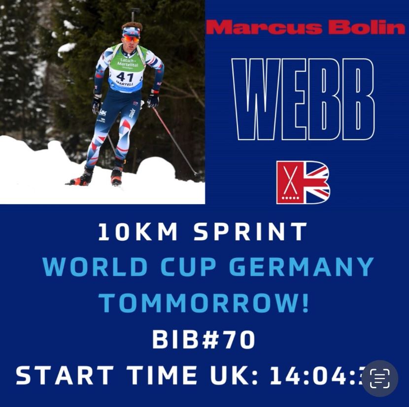 Capt Marcus Bolin will compete in the 10KM Sprint World Cup in Germany today after qualifying earlier this week. Wishing you the best of luck.

#BritishArmySport <a href="/britishbiathlon/">British Biathlon Union</a> @marcusbolinwebb