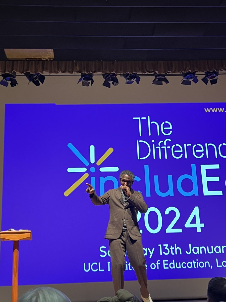 msybibi's tweet photo. Wonderful @lemnsissay ‘Aspirations are free’. @TheDifferenceEd #Included2024 https://t.co/xKhkuGWv5Y