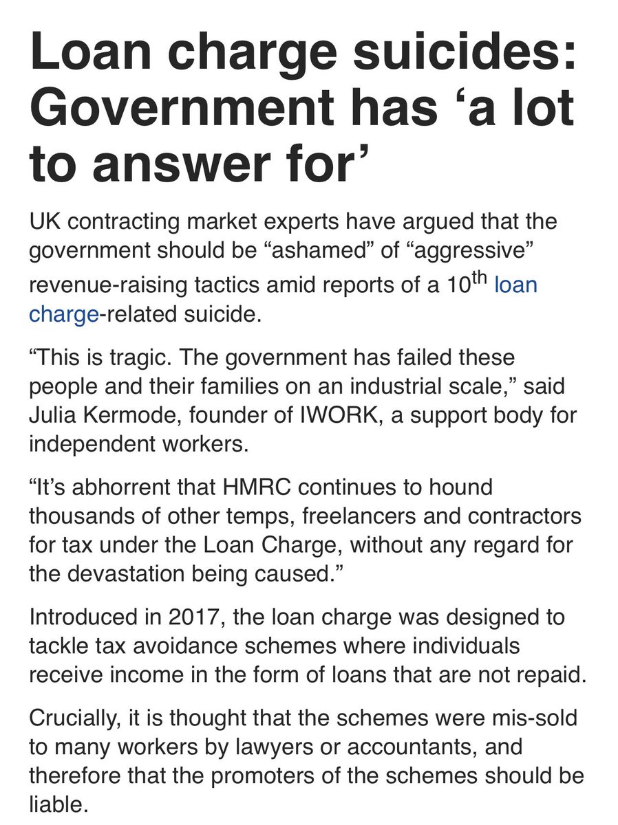 carolvorders's tweet photo. Debate in Parliament on Thursday 18th this week about the #LoanChargeScandal where 70,000+ are suffering at the hand of govt decisions, multiple suicides, the companies which ran away with eye watering profits seem not to be held accountable.

Similar to Post Office level scandal BUT without prosecutions

Can someone send me a link to an easy to understand review so lots can read up before Thursday please?

Or anyone who has suffered, or family has suffered tell me here, particularly if through the company AML, run by MICHELLE MONE'S husband Doug Barrowman? 

@LCAG_2019 
Article : @AccountancyAge