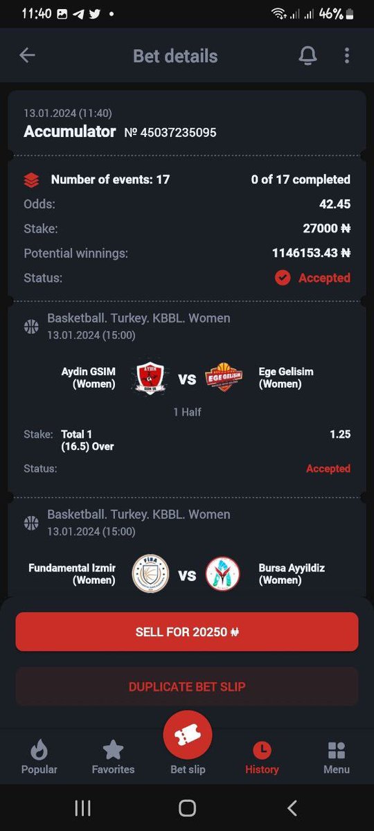 jayfund11's tweet image. All I need is winning so let win together 👇👇👇👇🔥🔥🔥

💥💥🏆🏆 HT H/A over 30

Sweet odds on Megapari ✅🔞

Registration link 

is.gd/0f4azR

Promo code — Jayfund11

Link to download APK 

is.gd/xYAXXO