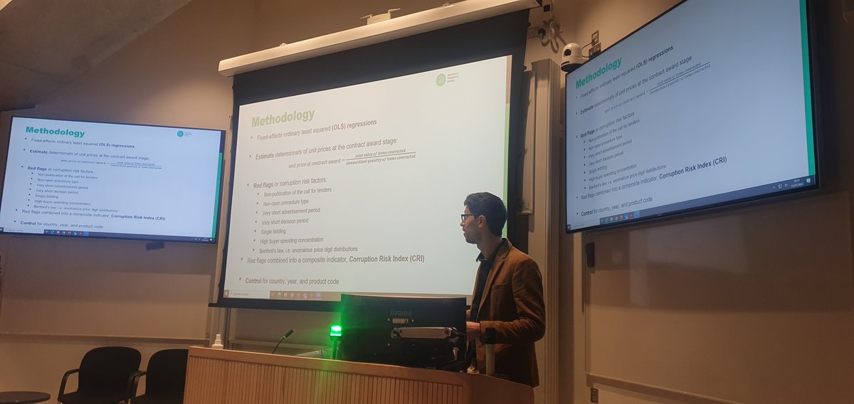 Really interesting presentation from @ZdravkoVeljanov from @GovTranspInst on efficiency gains from reducing procurement corruption risks #LSECorruptionWorkshop