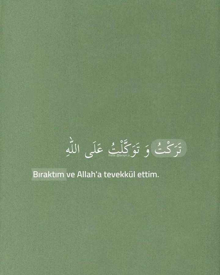 Allah'a güvenip dayanana Allah yeter.

|talak,3