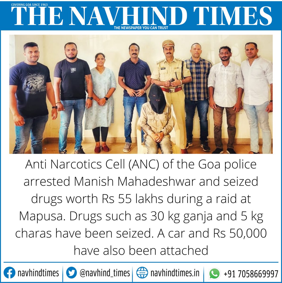 Navhind_Times's tweet photo. #GoaNews #NavhindTimes @DGP_Goa @Goapolice1091 https://t.co/1HFBhrUWM1