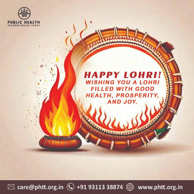 As the flames of the Lohri bonfire dance high, may your spirits soar even higher &amp; fill with abundant happiness and success. #PHTT #Lohri #Prosperity #Health #Celebration #Bonfire #Csrinitiatives