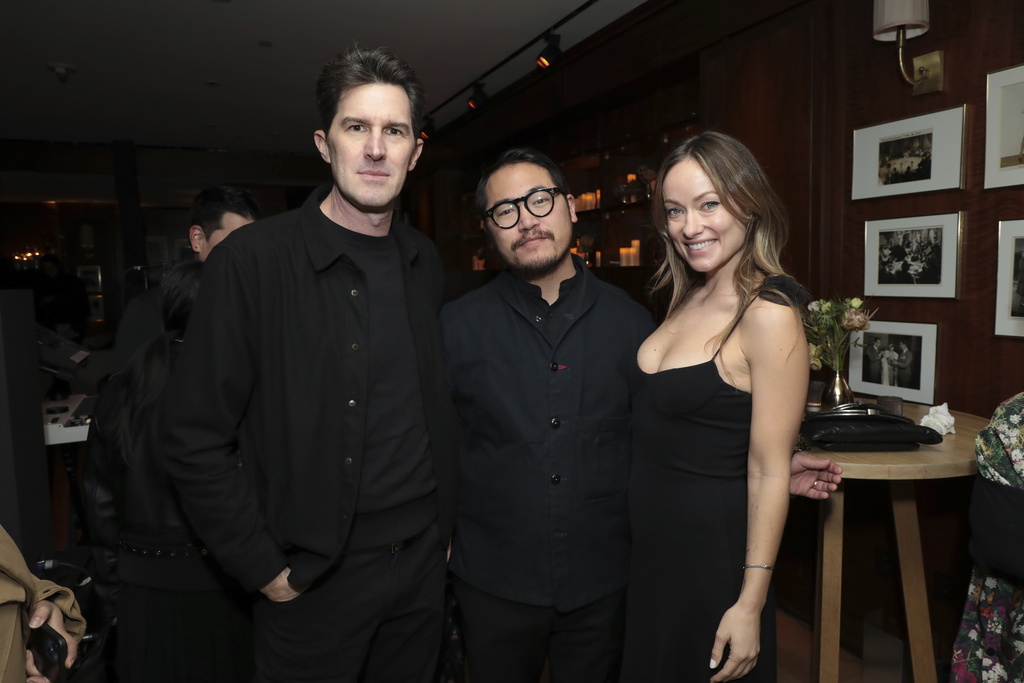 Olivia Wilde with Joseph Kosinski and Daniel Kwan at a special celebration of Universal Pictures presented by Donna Langley in West Hollywood - January 12