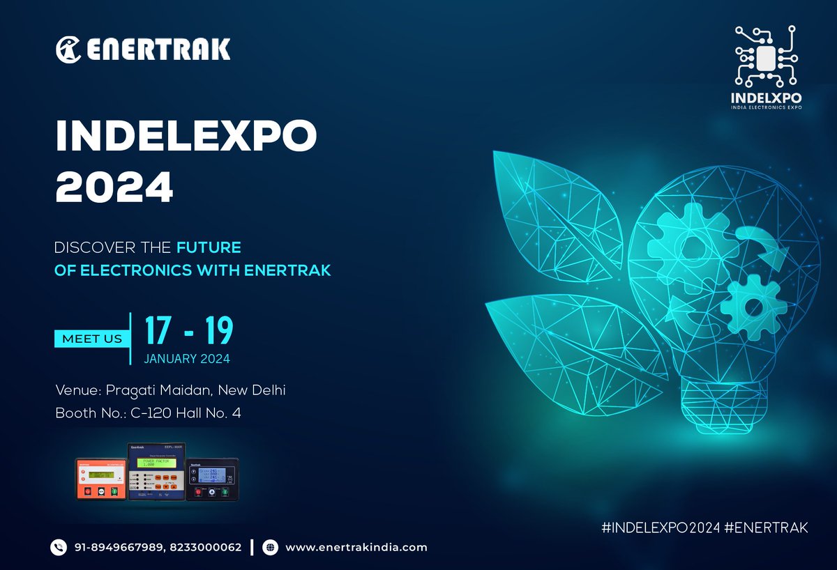 Explore the forefront of Energy Measurement and Tracking innovation and connect with our experts at the #INDELEXPO2024.

Date: 17th - 19th January 2024
Venue: Pragati Maidan, New Delhi
Booth No.: C-120, Hall No. 4

#ExpoReady #INDELEXPO #Enertrak #Exhibitions
